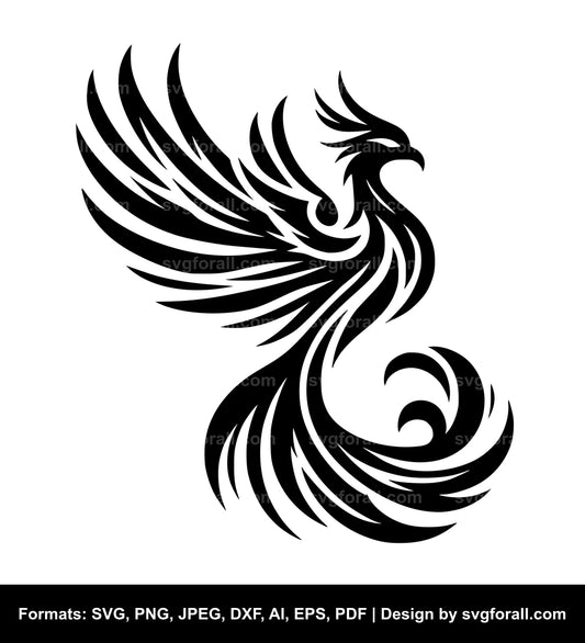 Phoenix Bird Clipart SVG