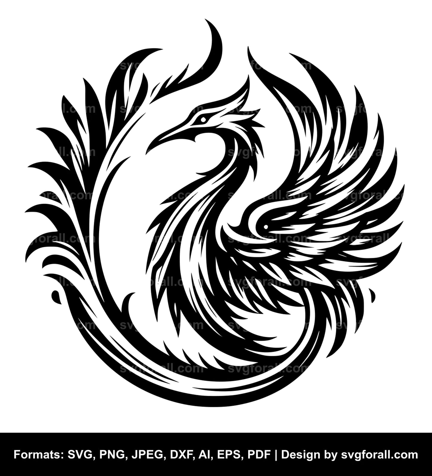 Phoenix Bird SVG PNG