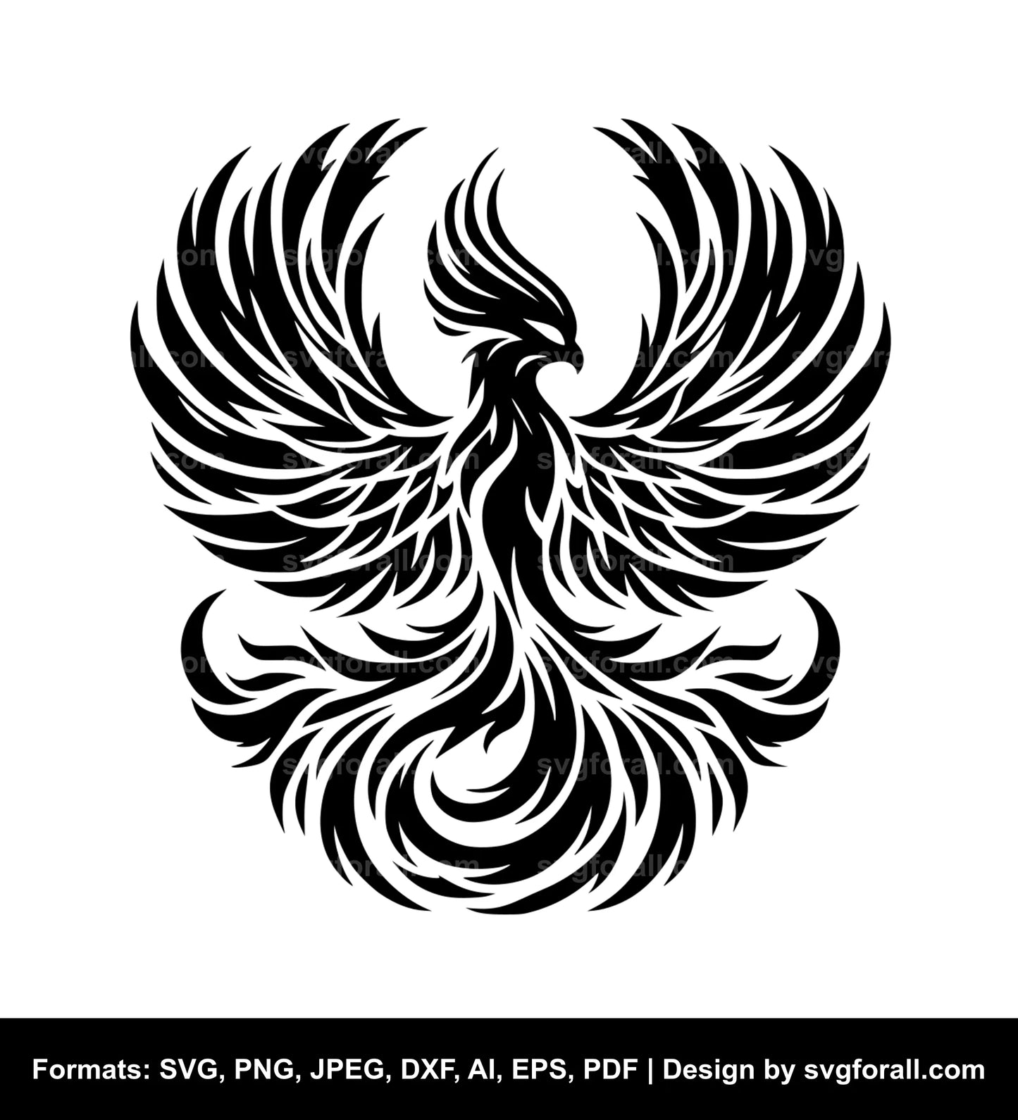 Phoenix Bird Vector SVG