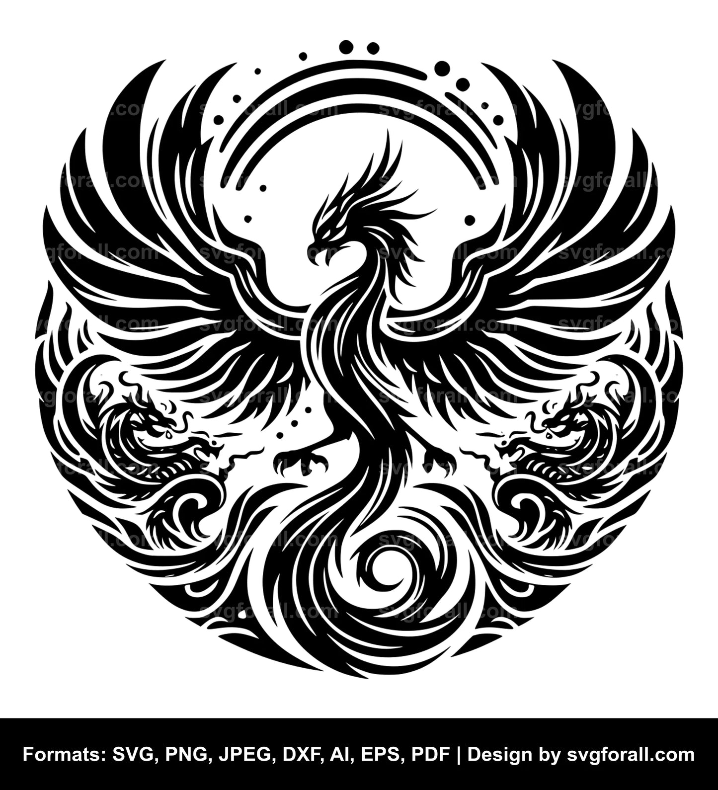 Phoenix Black SVG