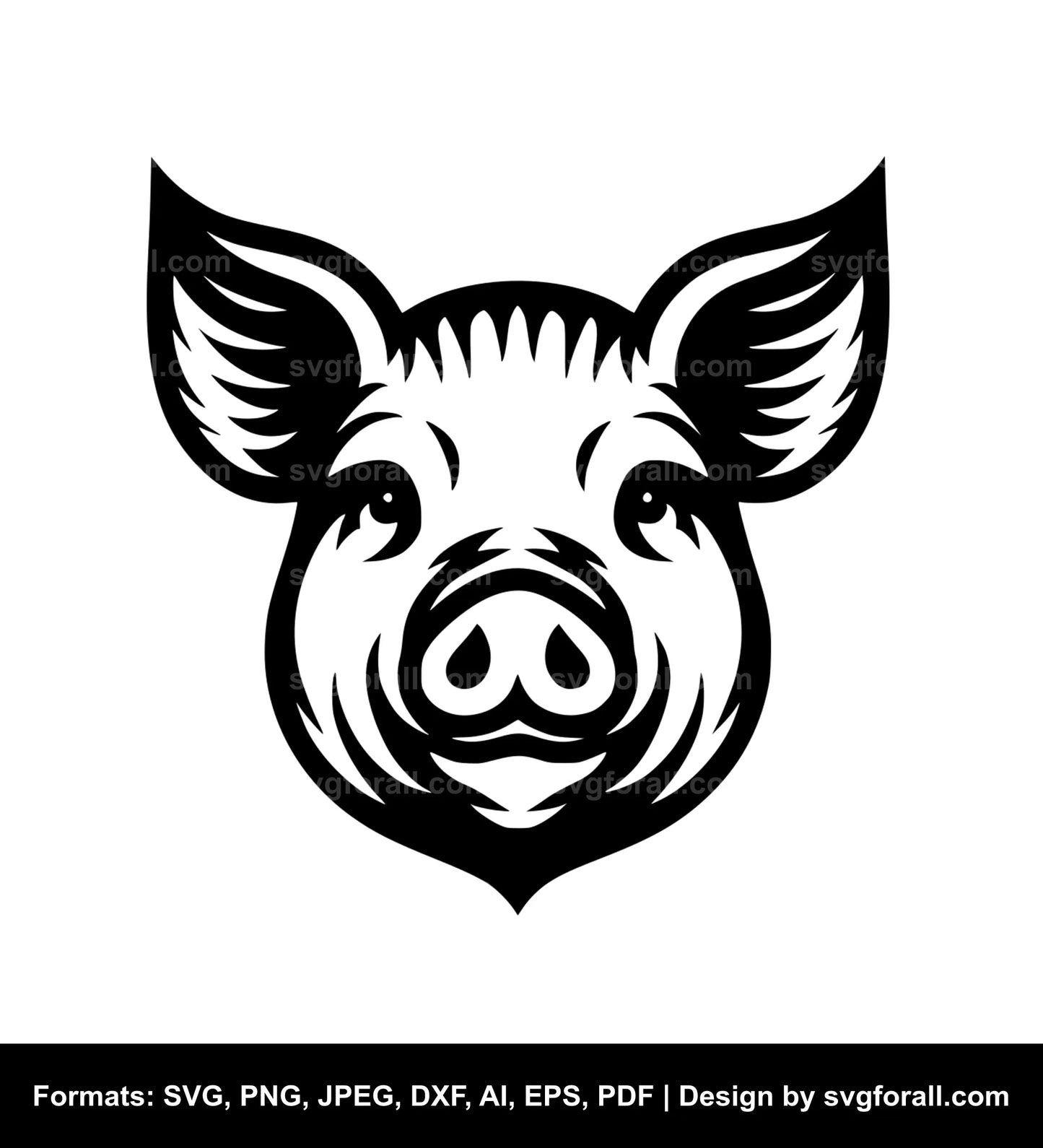 Pig Face SVG