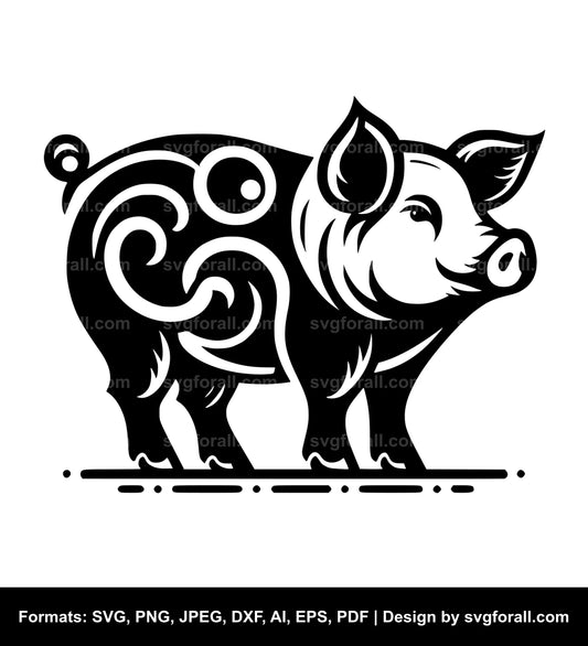 Pig SVG Vector