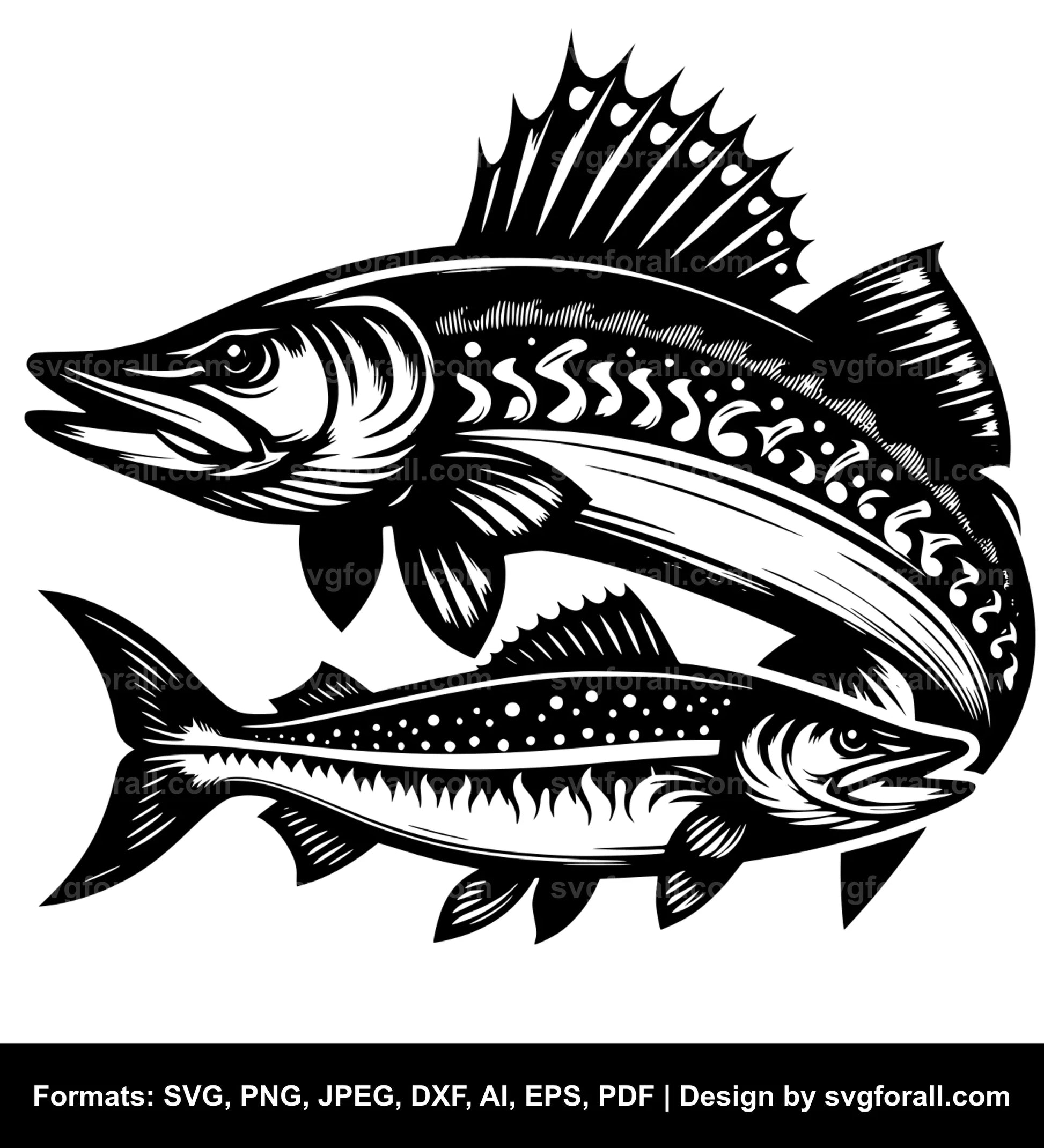 Pike Fish SVG PNG