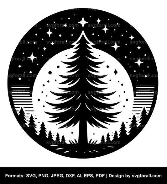 Pine Tree SVG Vector