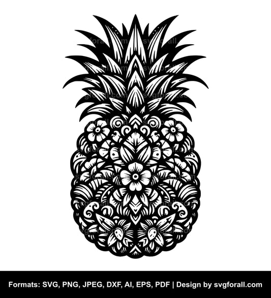 Pineapple SVG Vector