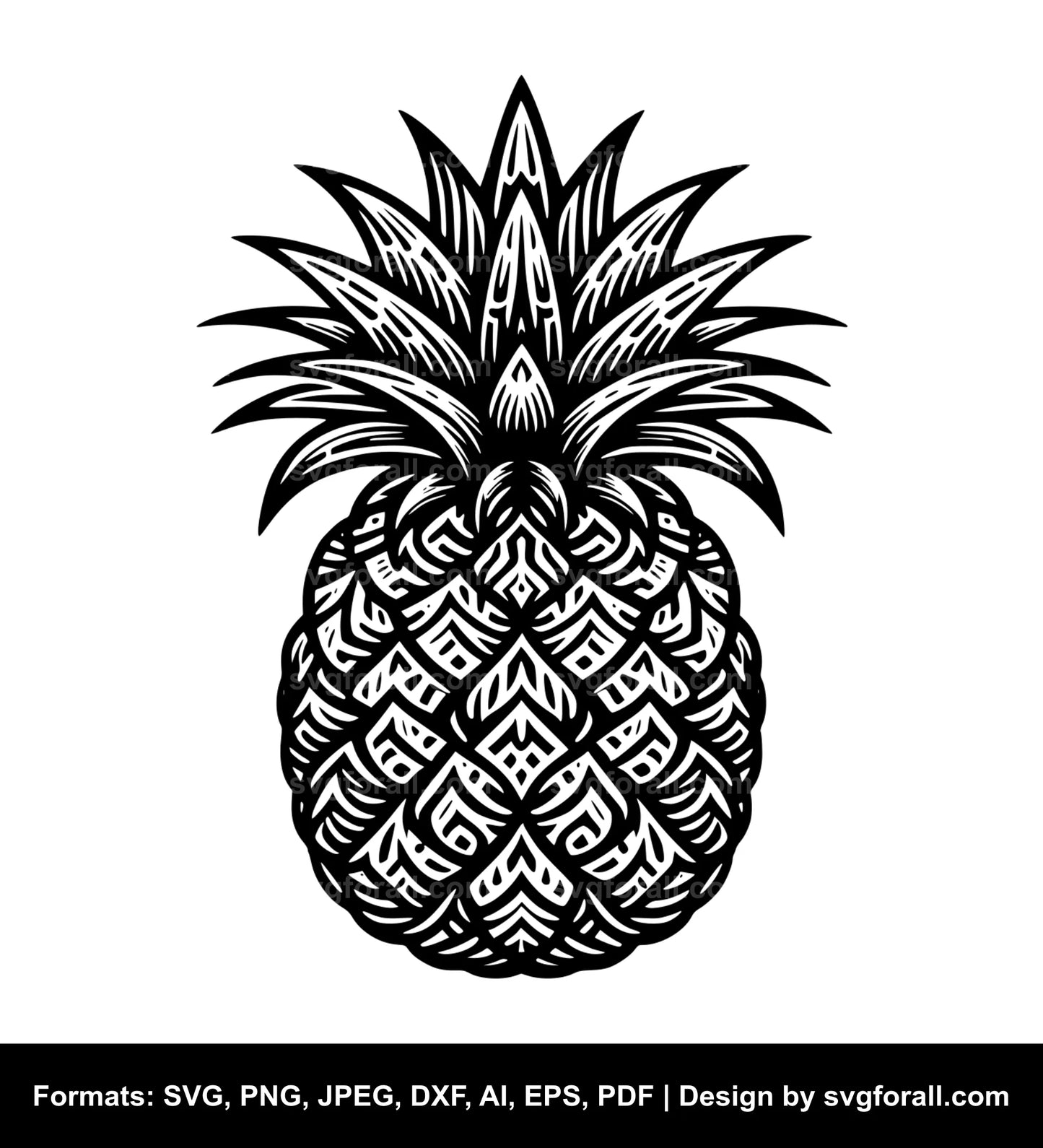 Pineapple Vector SVG