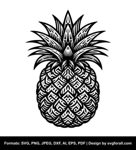 Pineapple Vector SVG