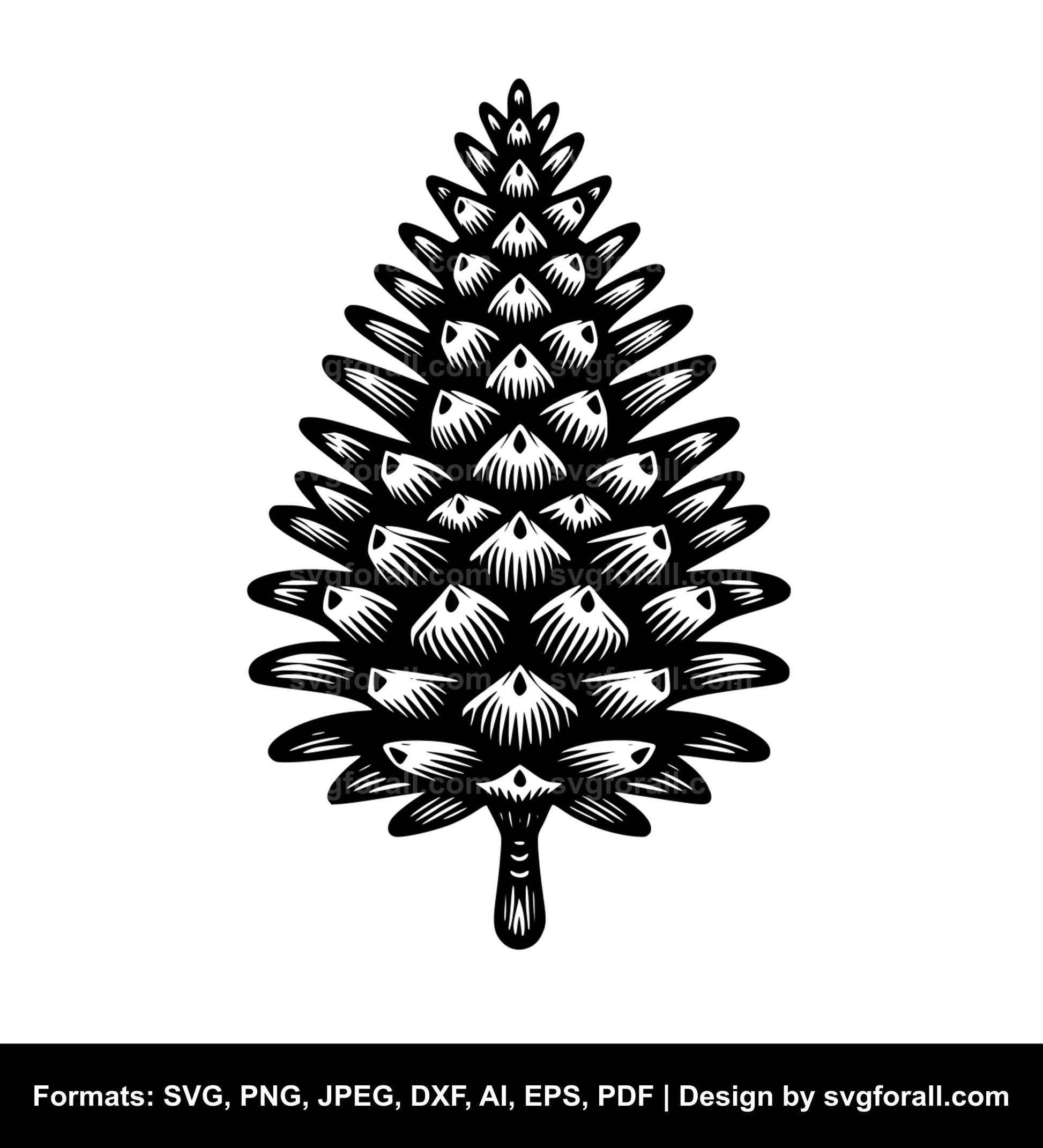 Pinecone SVG Vector