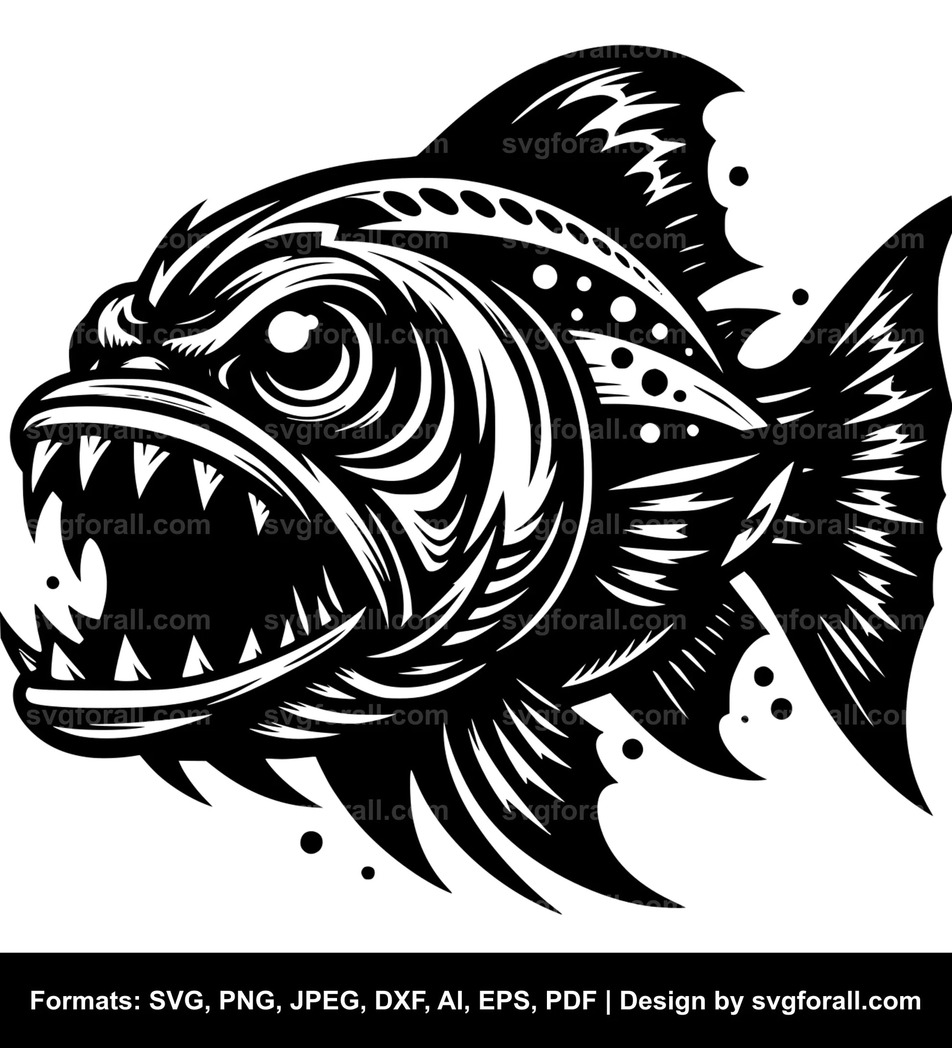 Piranha SVG Vector