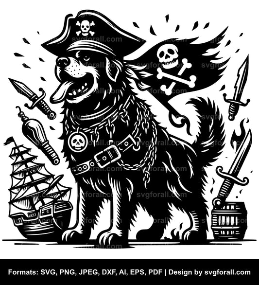 Pirate Dog SVG File