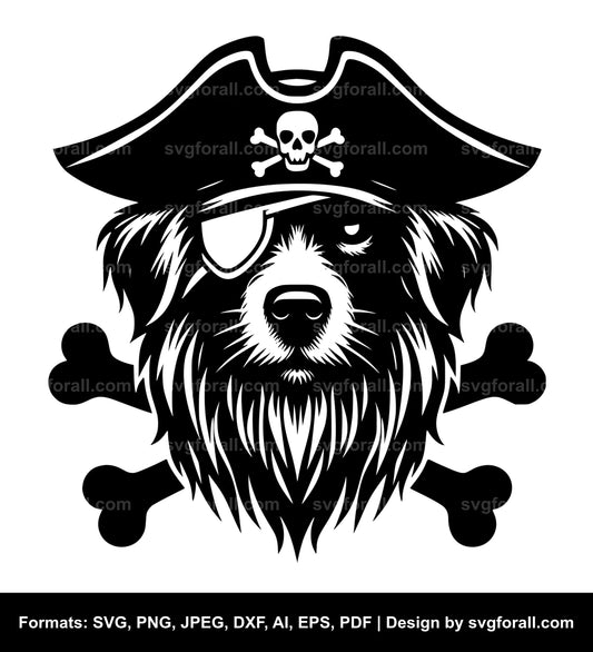 Pirate Dog SVG Vector