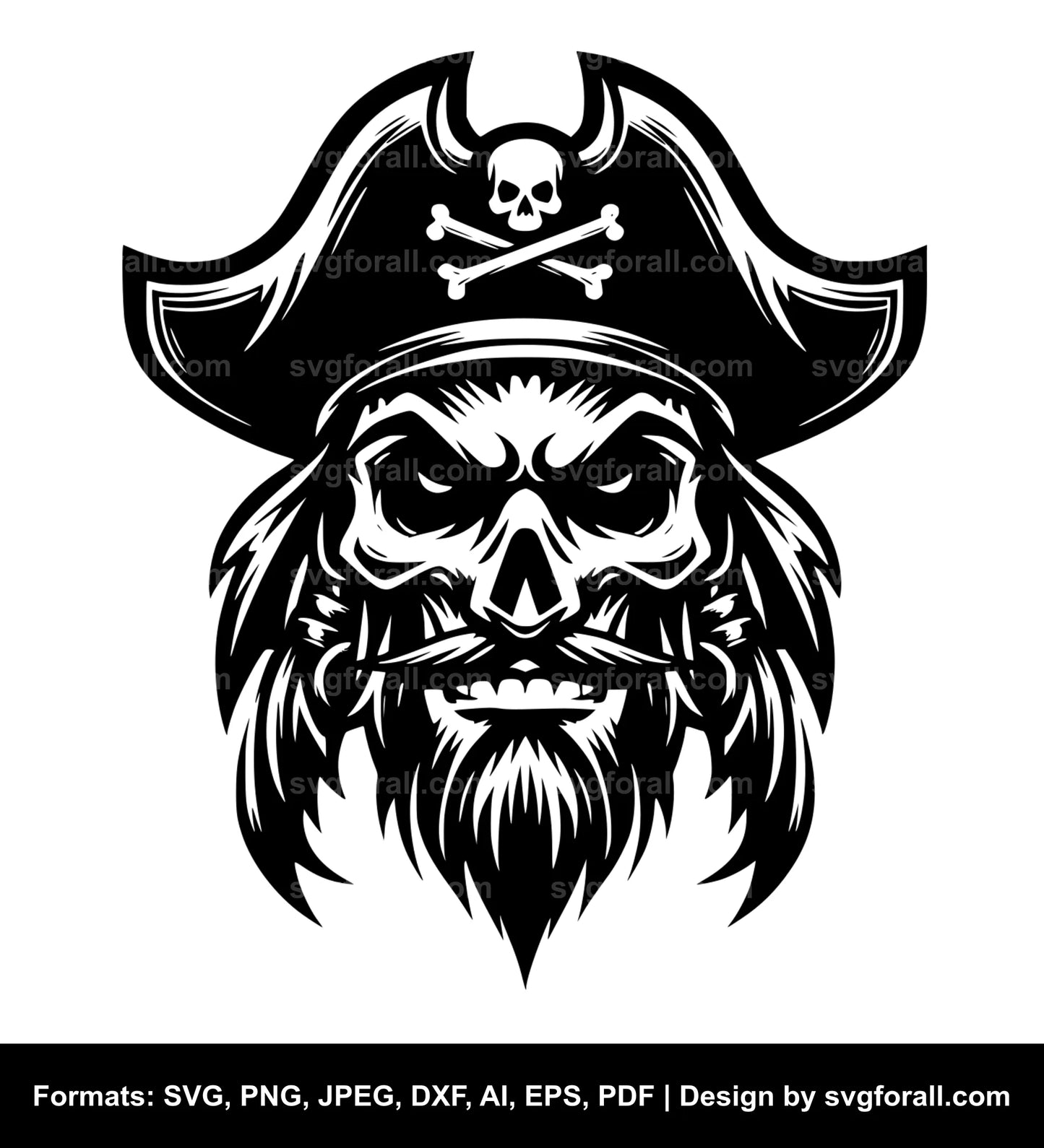 Pirate Face Cricut SVG