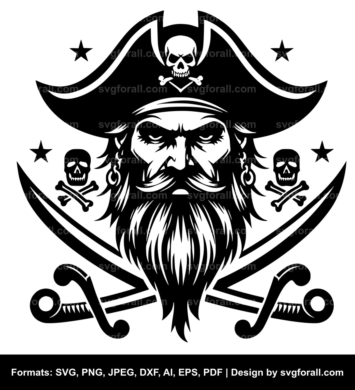 Pirate Face SVG