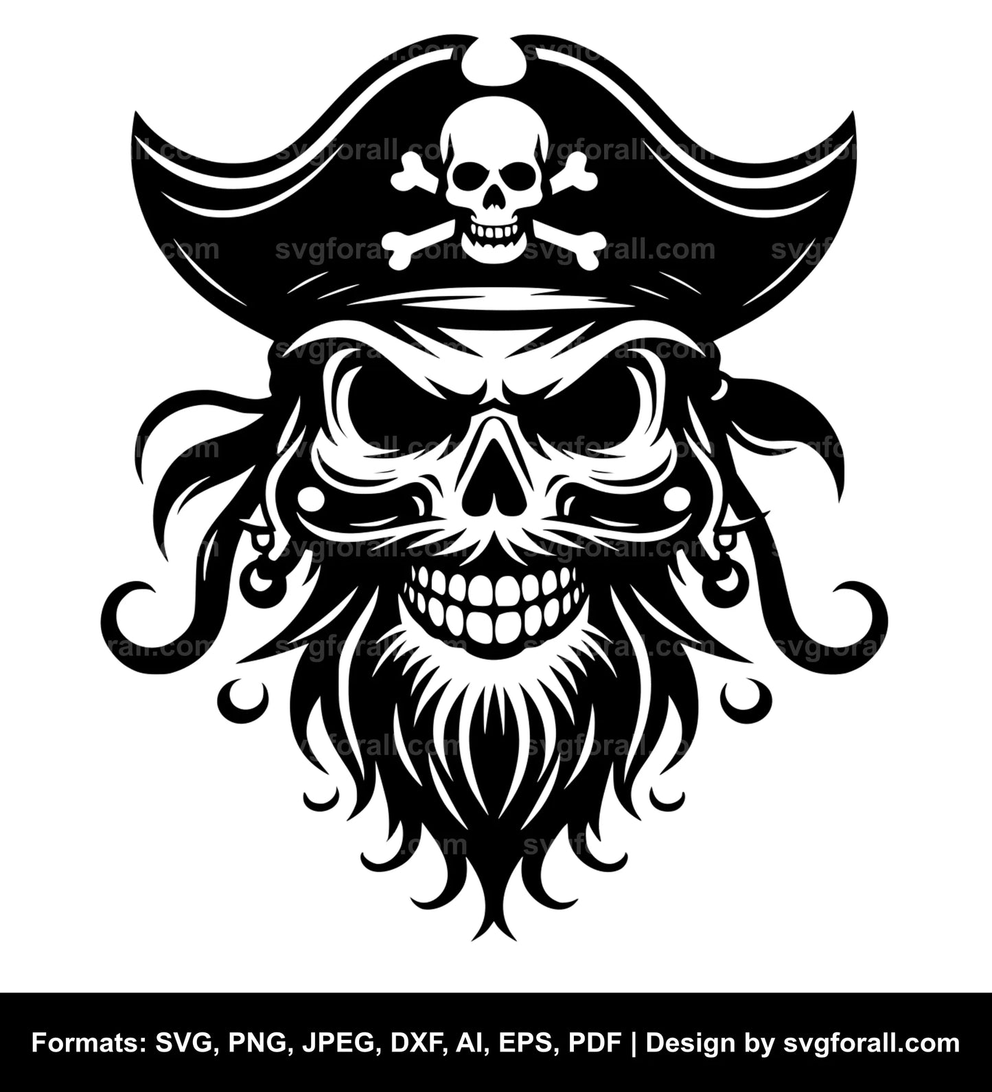 Pirate Face SVG File