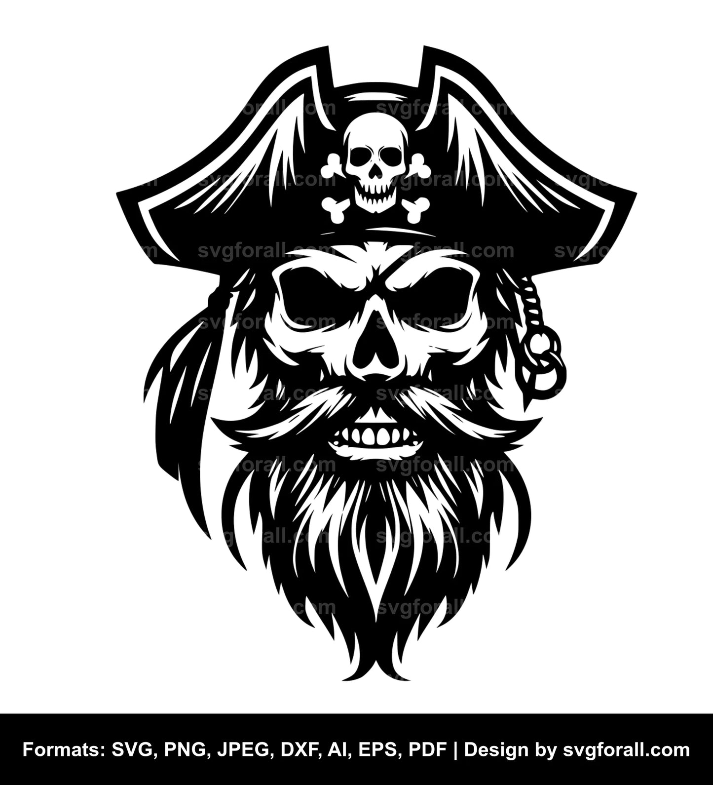 Pirate Face SVG PNG