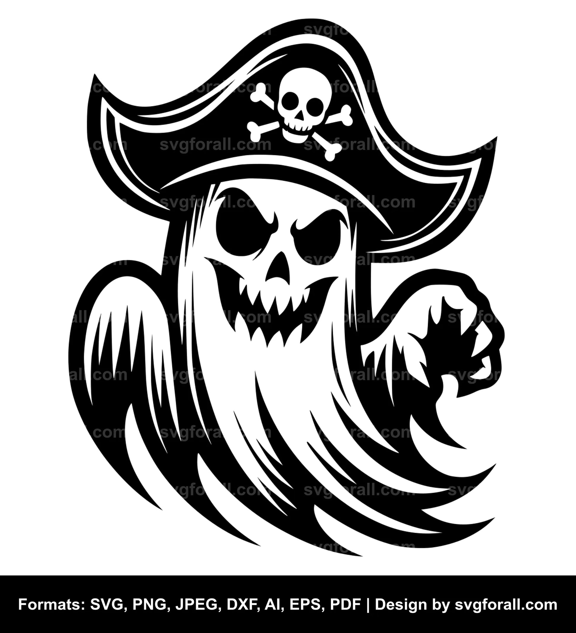 Pirate Ghost SVG