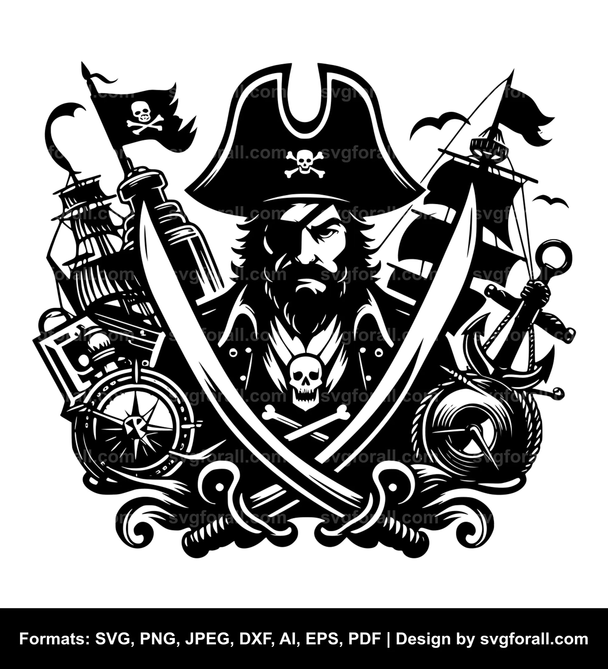 Pirate SVG Vector