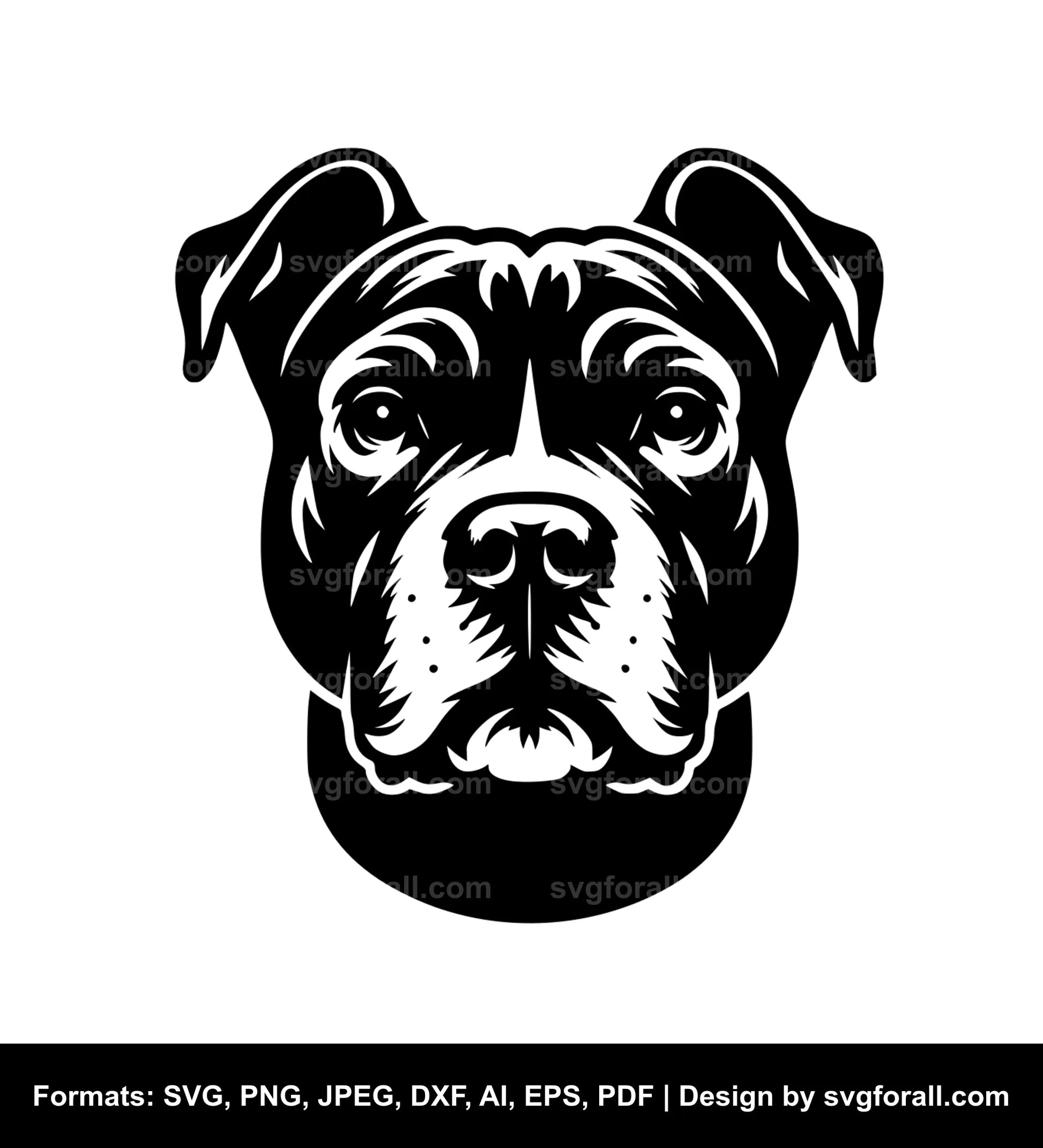 Pitbull Dog Cricut SVG