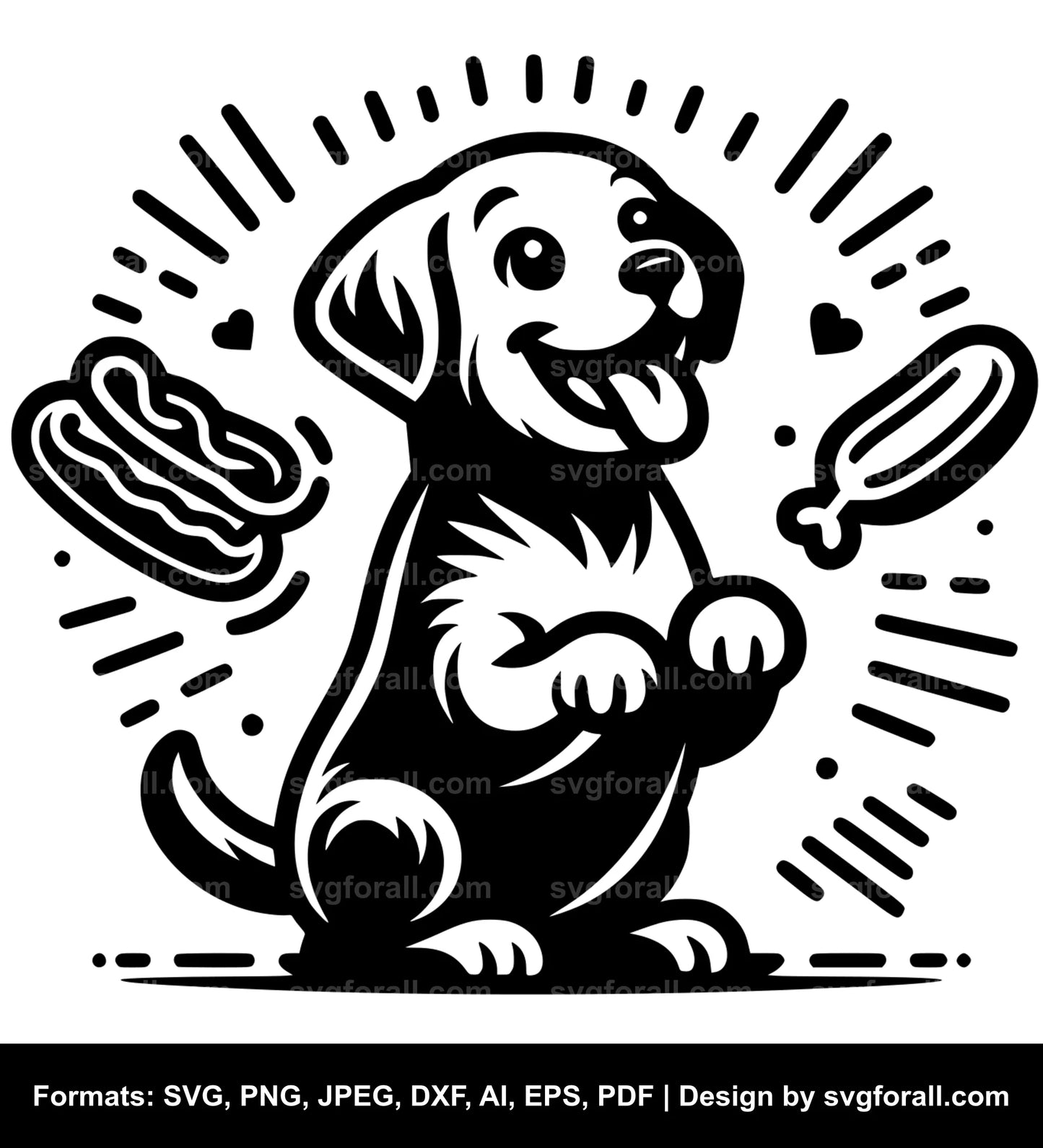 Playful Dog Cricut SVG