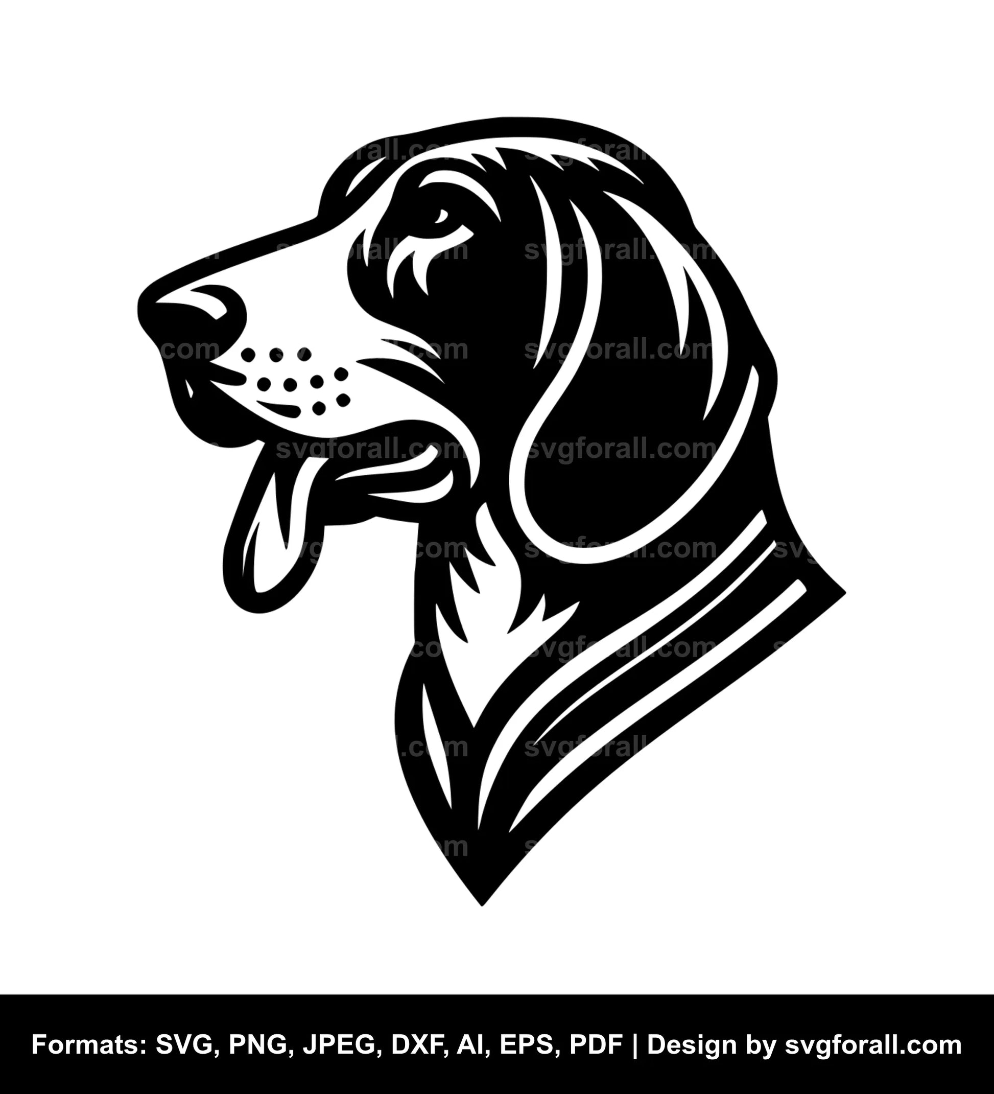 Plott Hound Dog SVG Vector