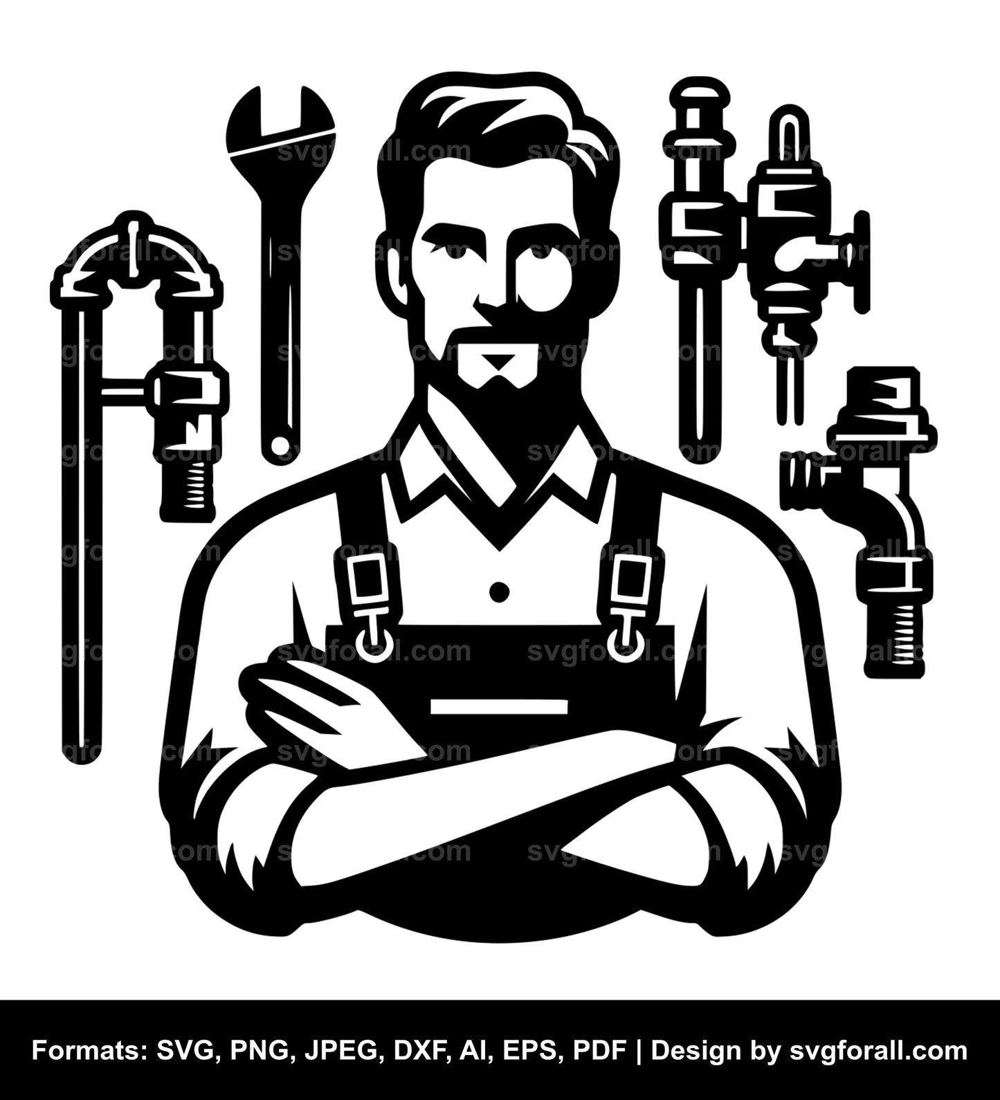 Plumber SVG Clipart