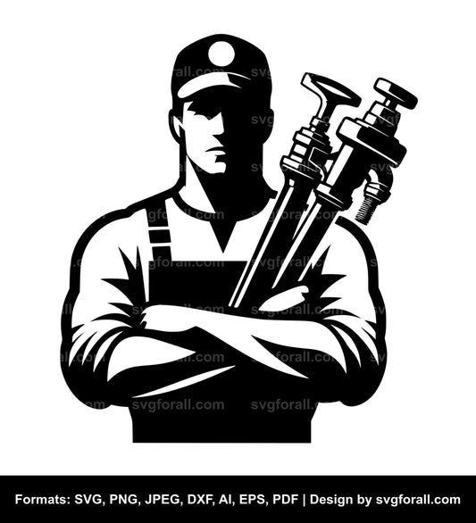 Plumber SVG Vector