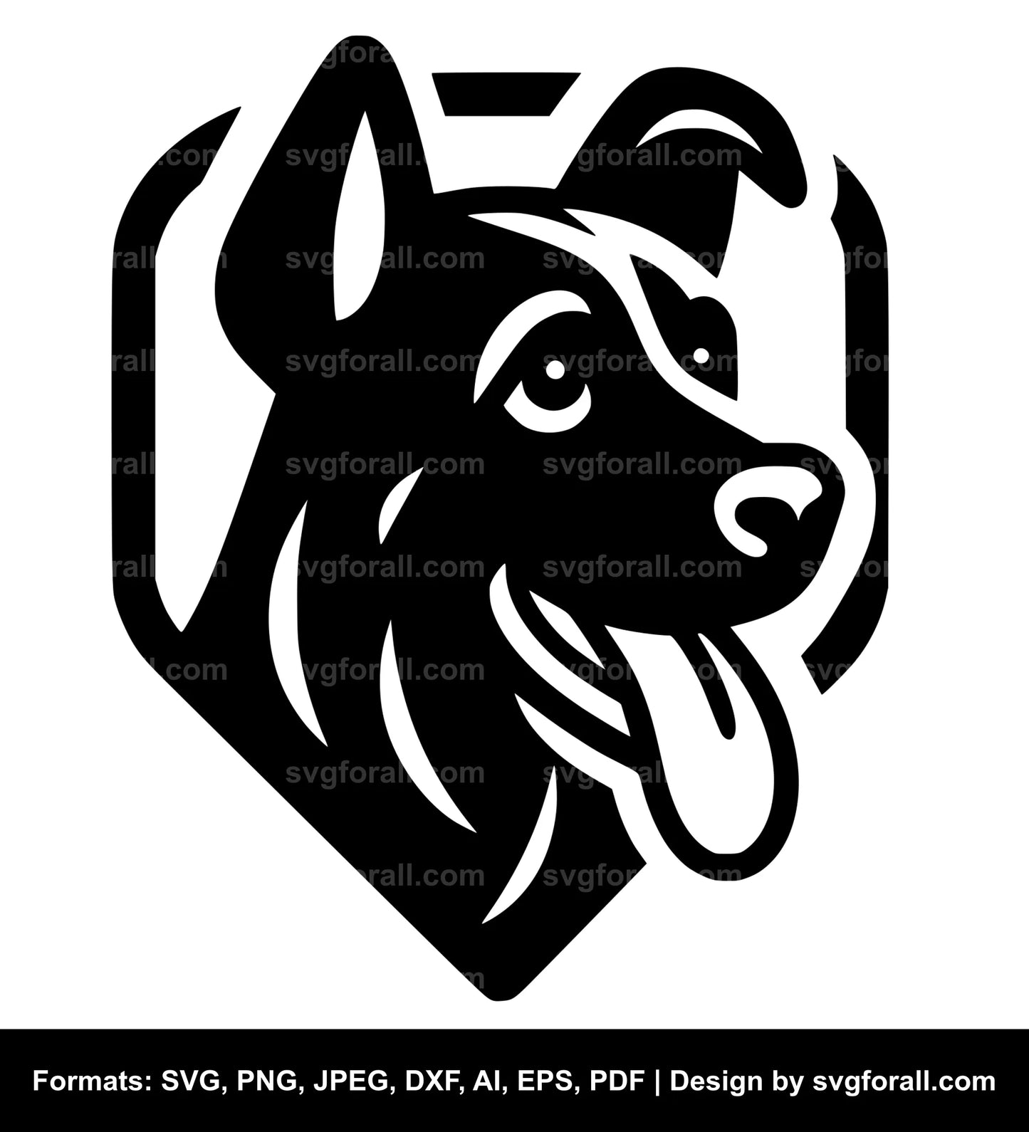 Pointer Dog Black SVG