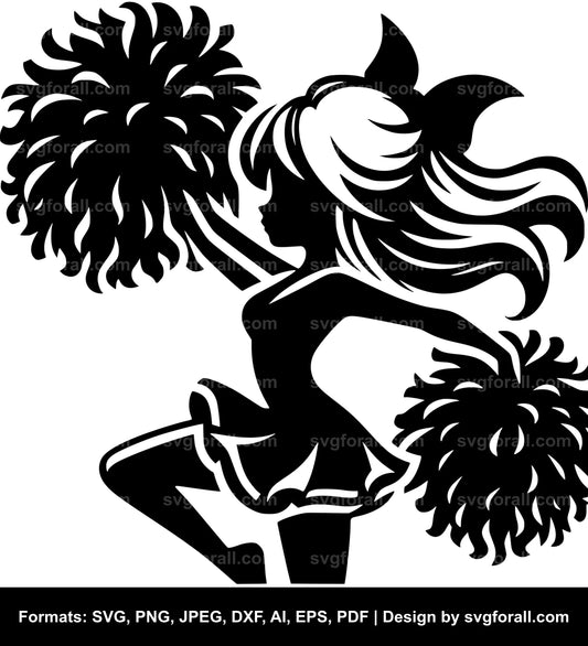 Pom Pom Girl SVG PNG