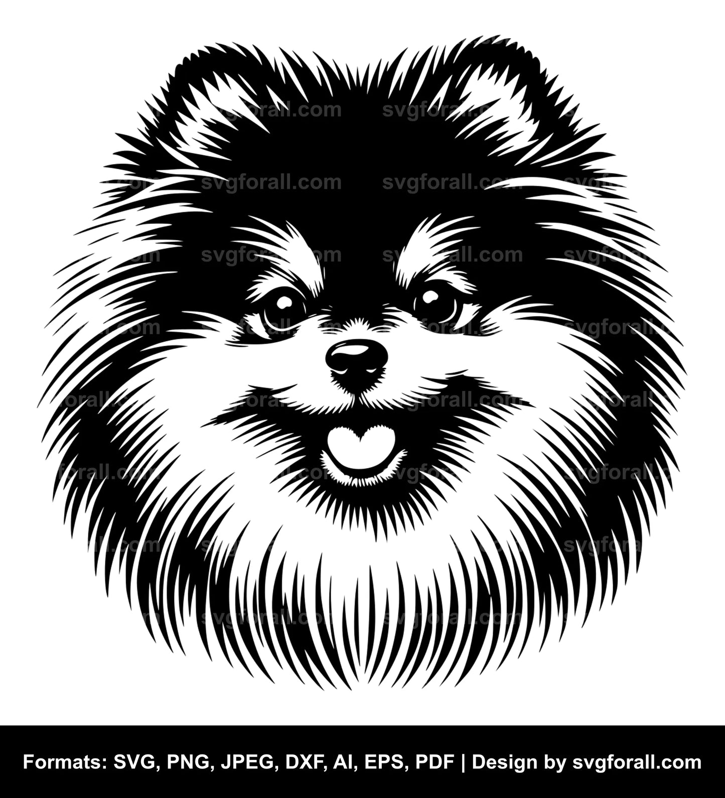 Pomeranian Dog Cricut SVG