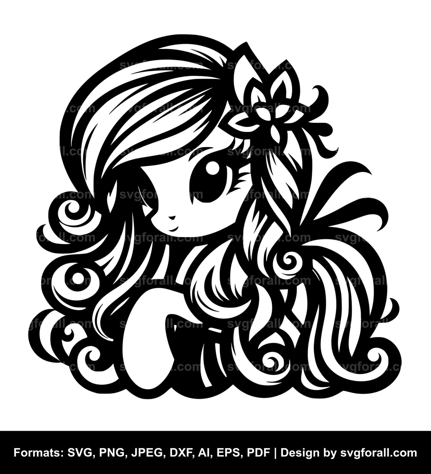 Pony Black SVG