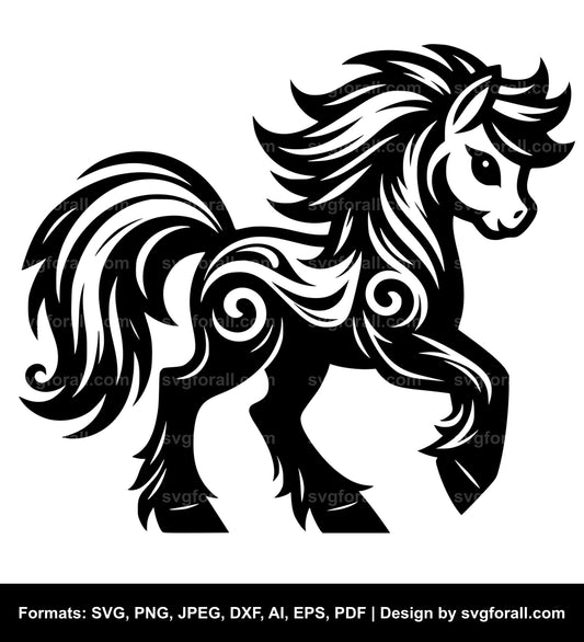 Pony Cricut SVG