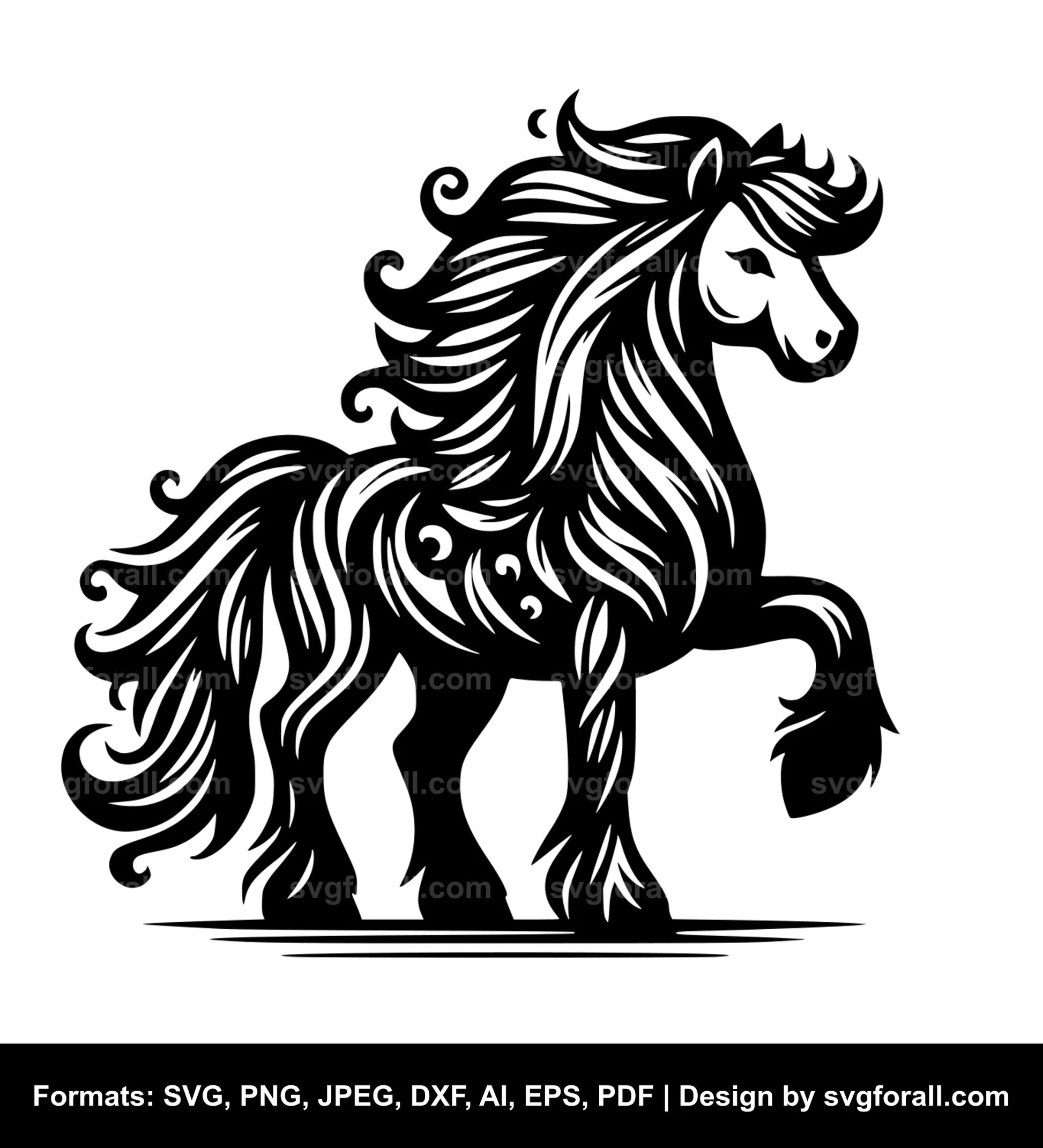 Pony SVG Design