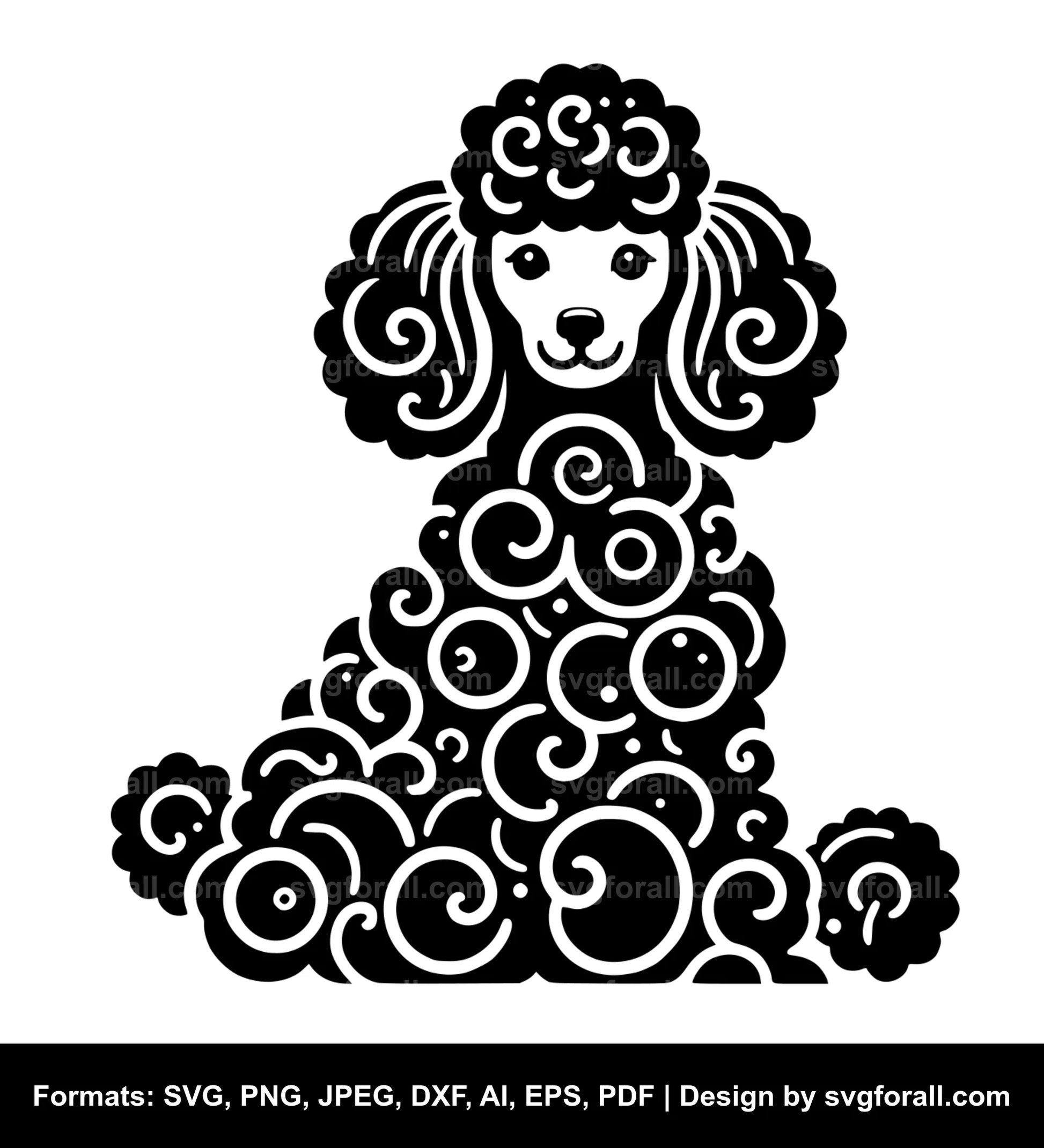 Poodle Dog SVG PNG