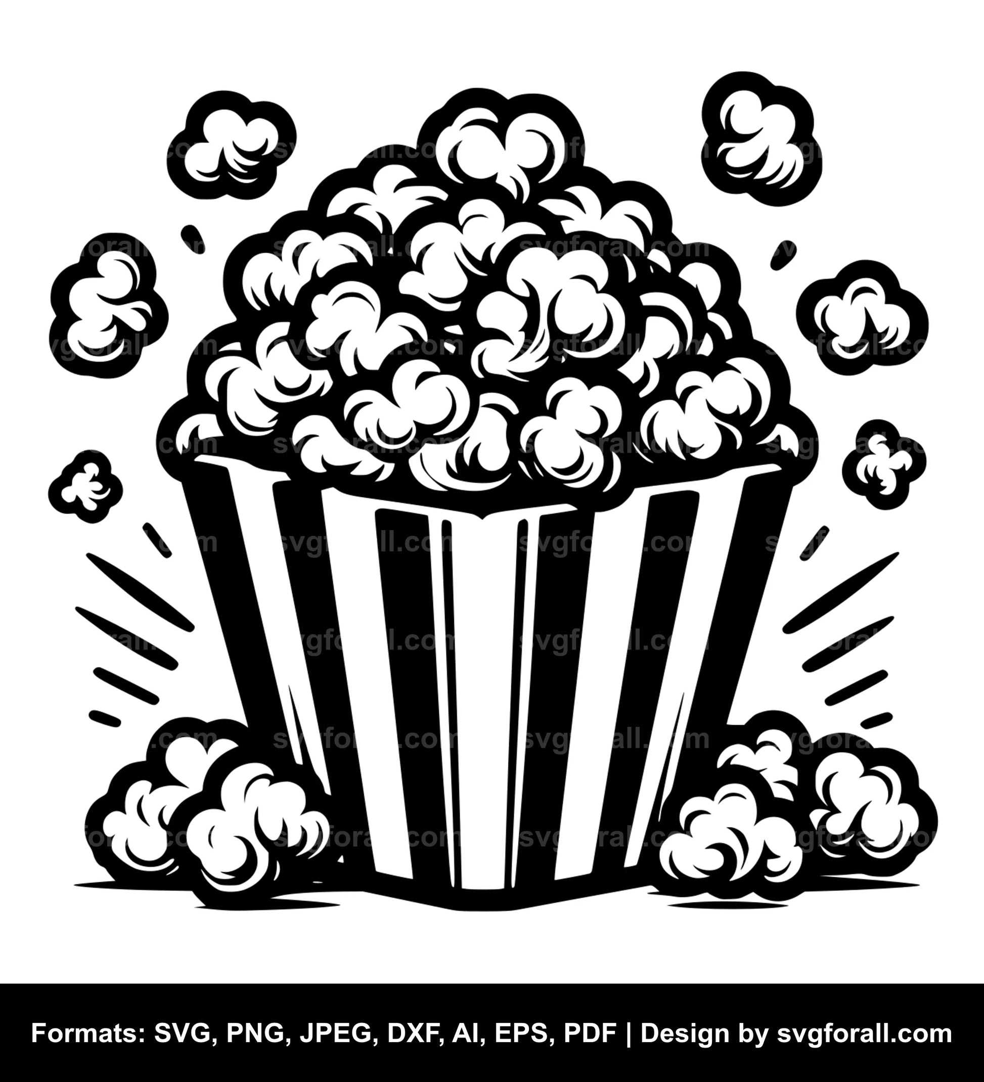 Popcorn SVG PNG