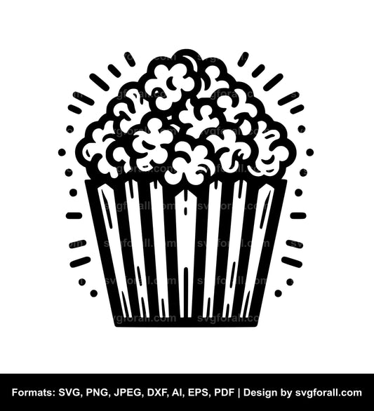 Popcorn SVG Vector