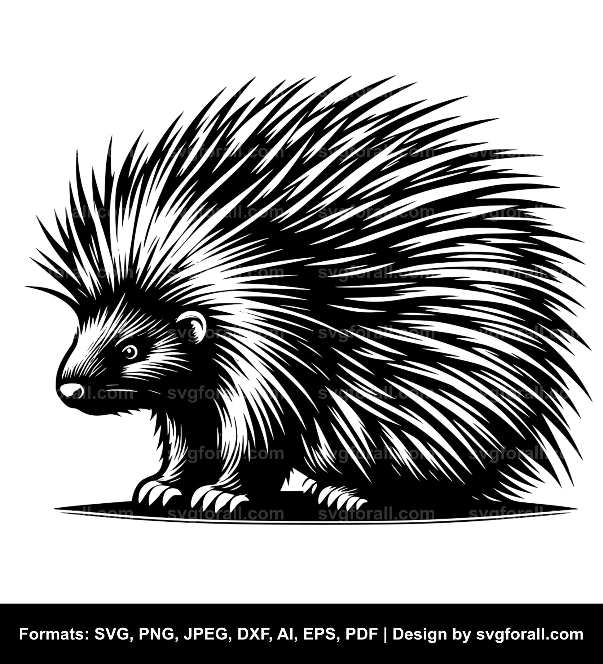 Porcupine SVG Vector