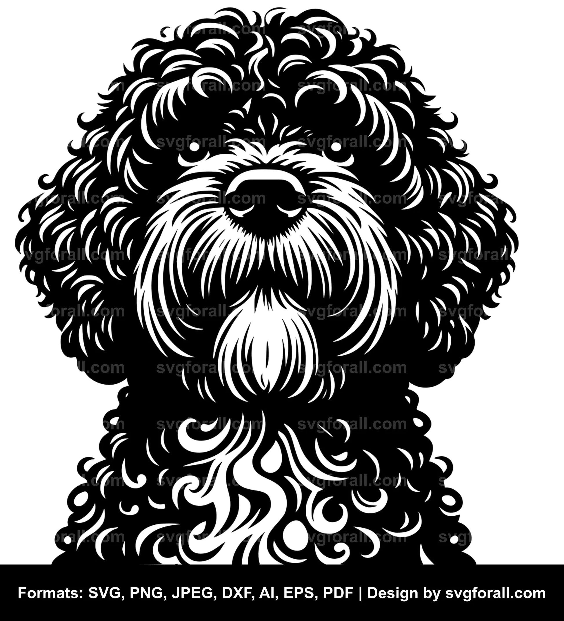 Portuguese Water Dog Cricut SVG