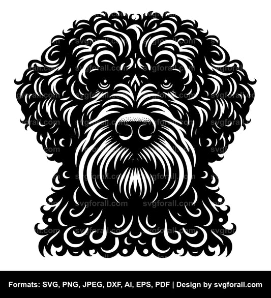 Portuguese Water Dog SVG Design