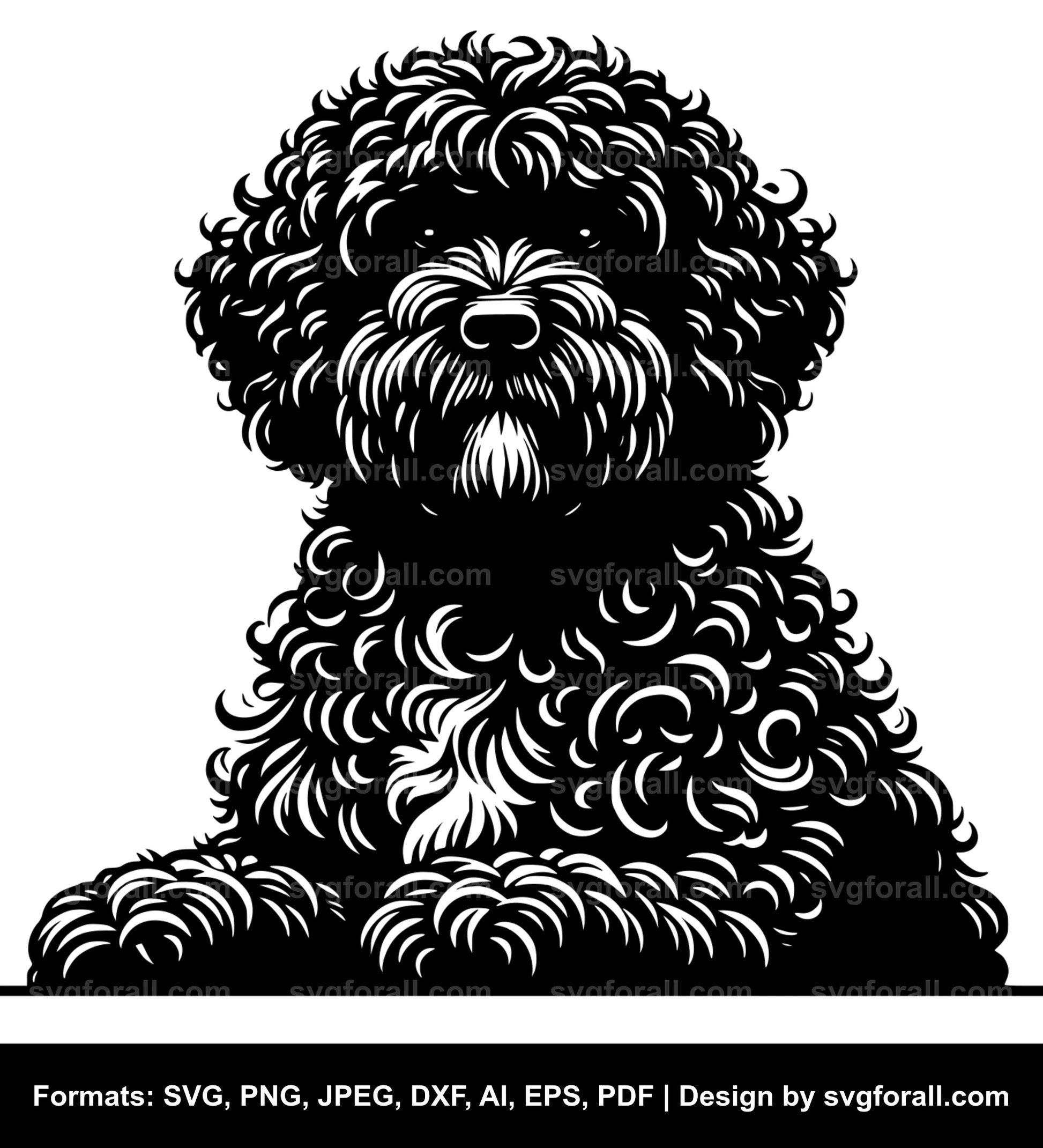 Portuguese Water Dog SVG File