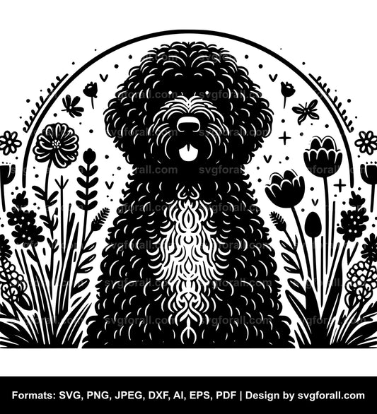 Portuguese Water Dog SVG Vector