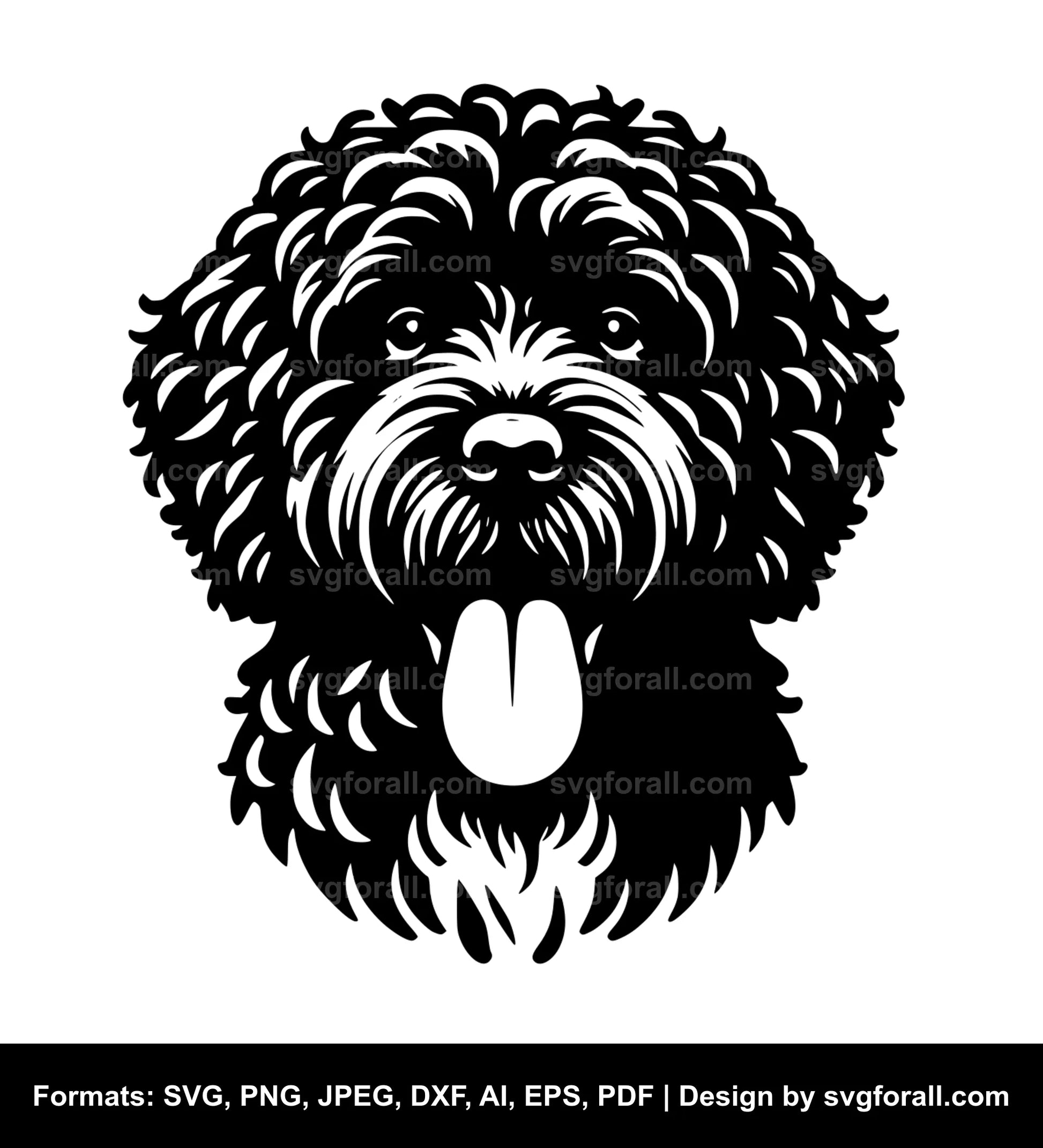 Portuguese Water Dog Vector SVG