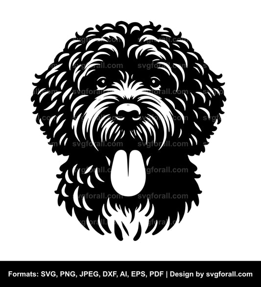 Portuguese Water Dog Vector SVG