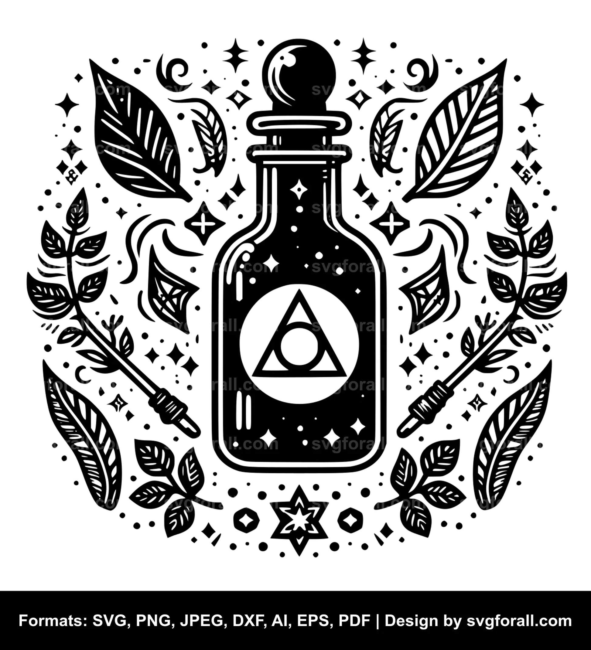 Potion Bottle Vector SVG