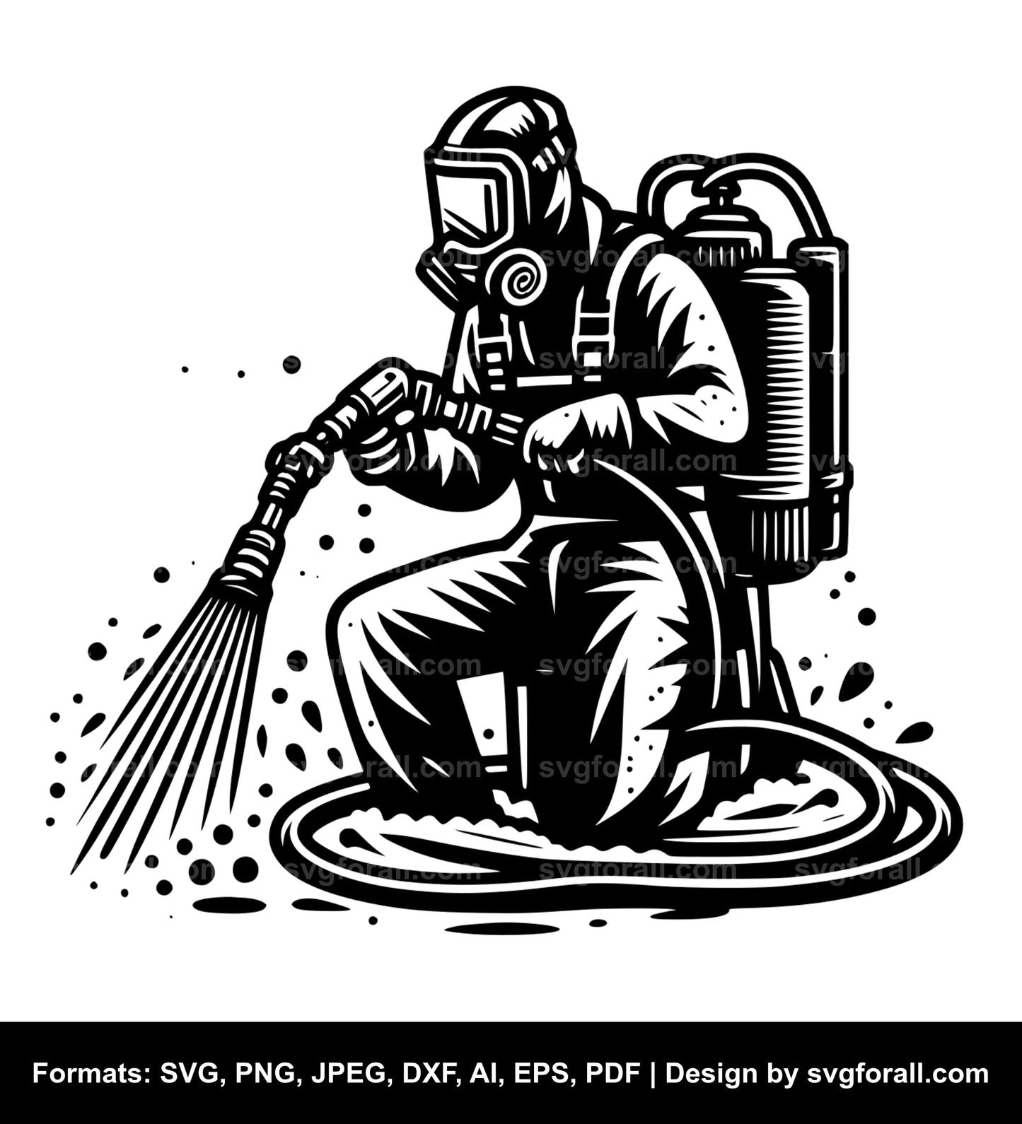 Pressure Washing SVG Vector