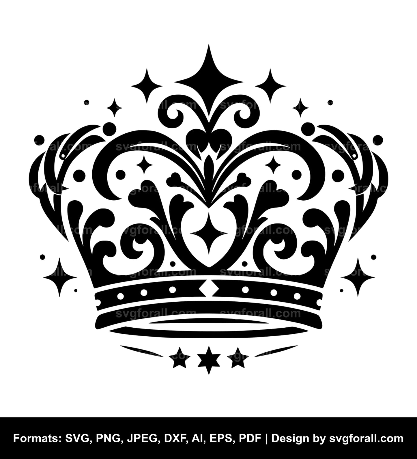 Princess Crown SVG PNG