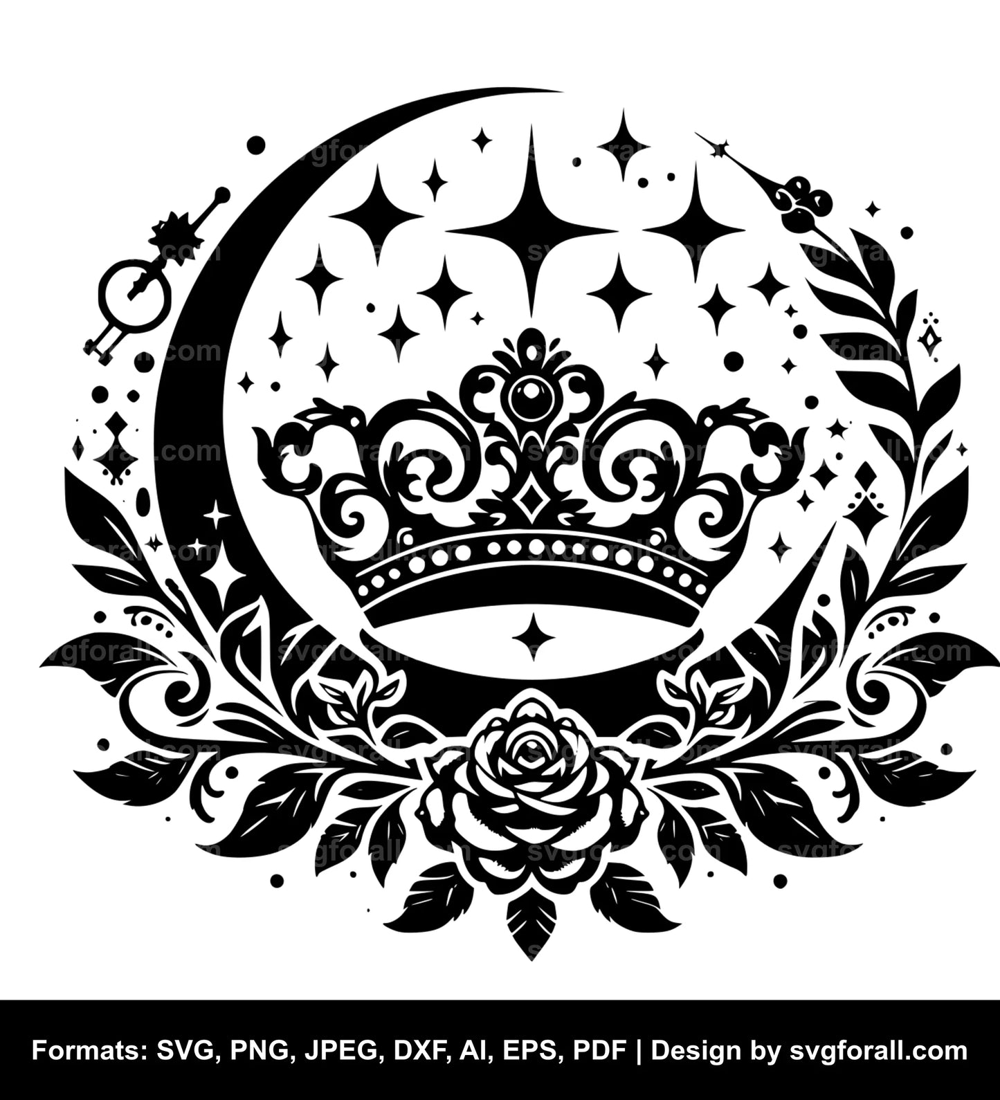 Princess Crown SVG Vector