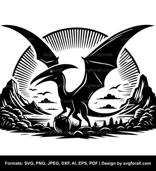 Pterodactyl SVG Vector