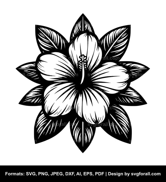 Puakenikeni Flower SVG