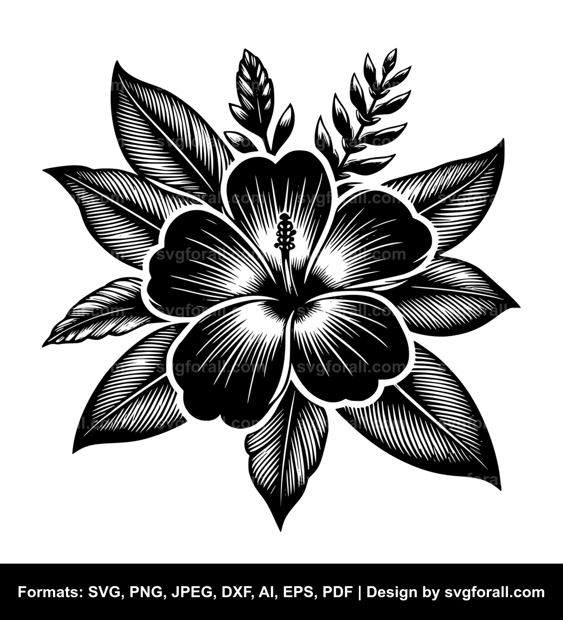 Puakenikeni Flower SVG PNG