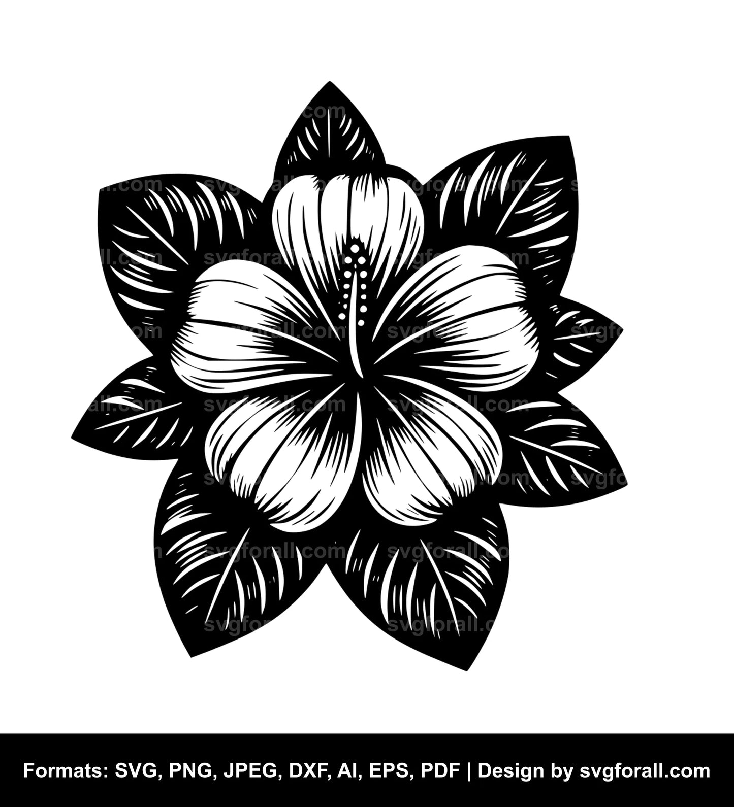 Puakenikeni Flower Vector SVG